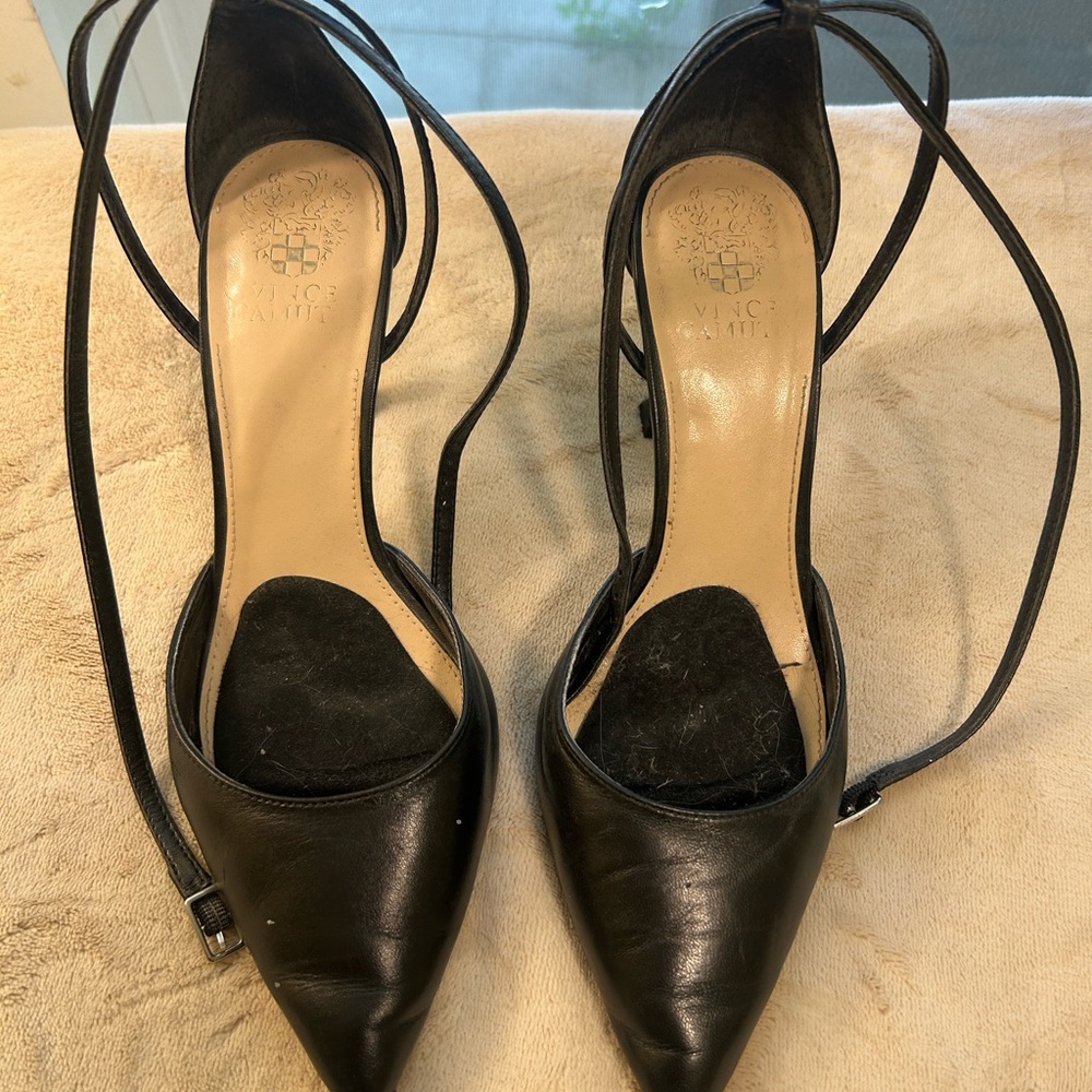 Vince Camuto Black Strappy Heels